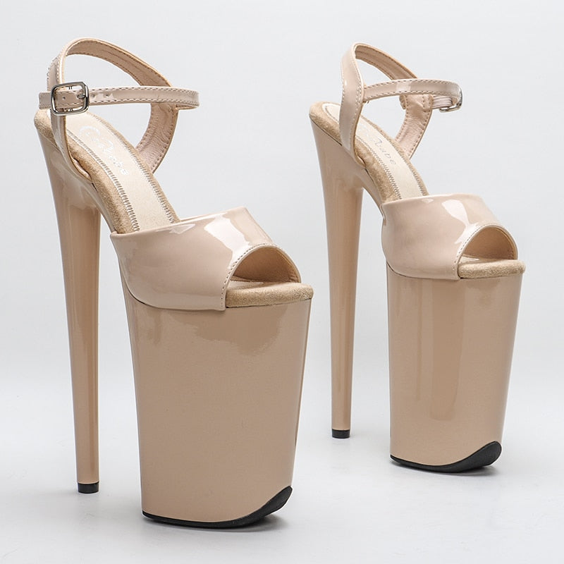 Pu upper fish mouth High Heels Sandals Pole Dance shoes