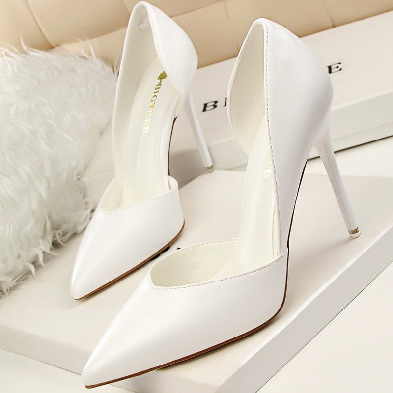 Brigitte Colorblock Pointed Stiletto Pumps