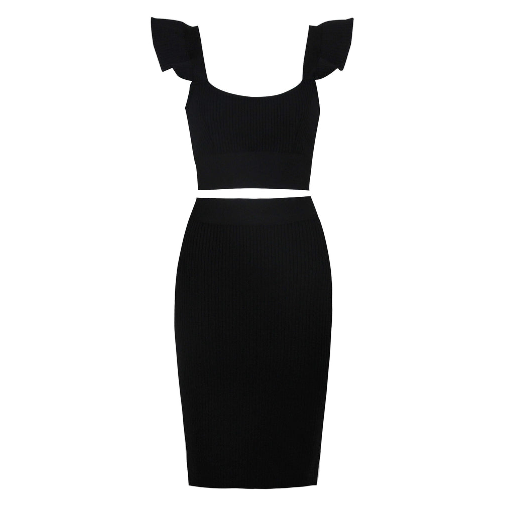 Mirella Bandage Crop Top & Skirt Two-piece