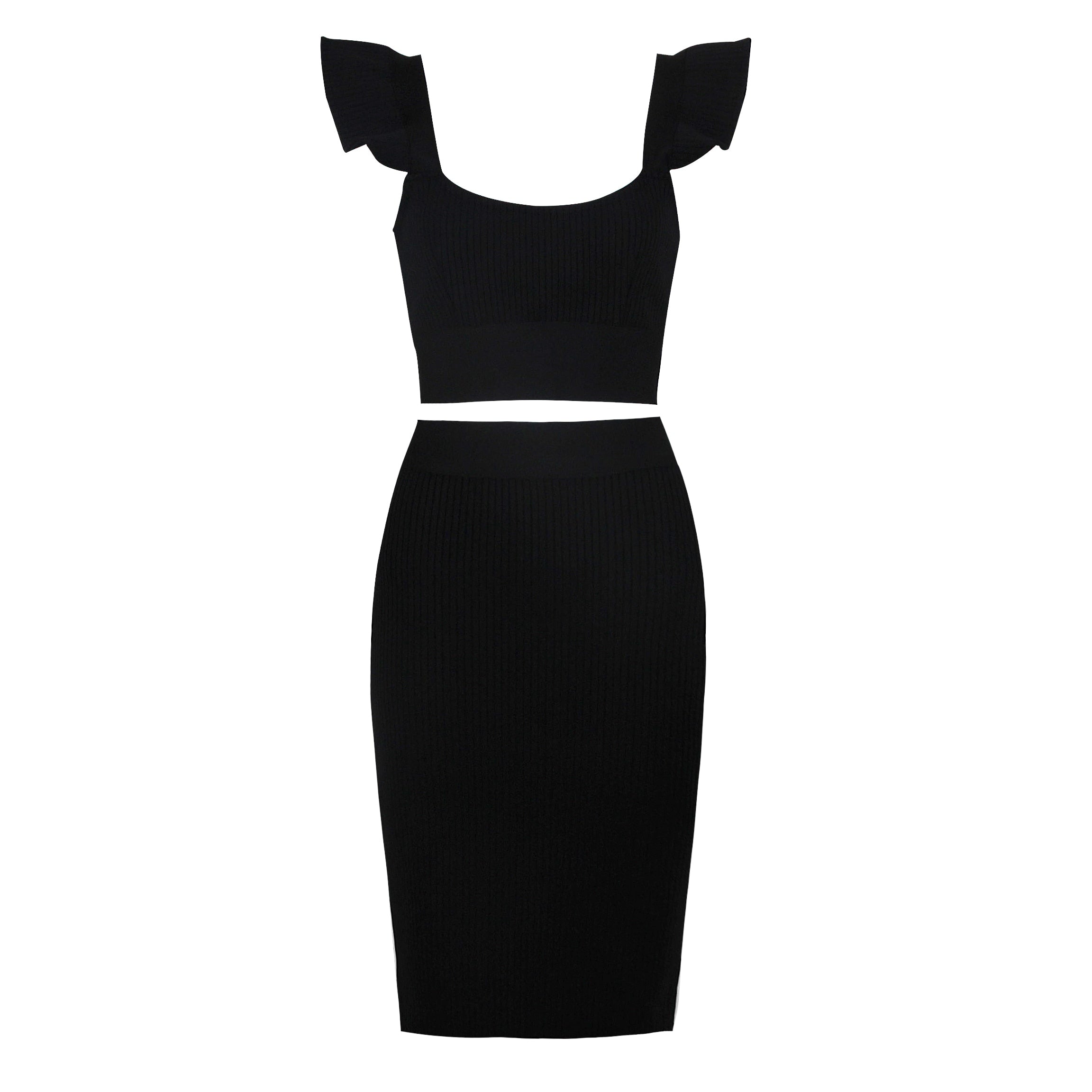 Mirella Bandage Crop Top & Skirt Two-piece