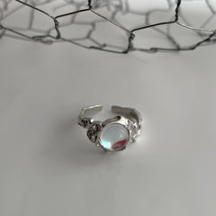 Silver Color Minimalist Irregular Twined Finger Rings