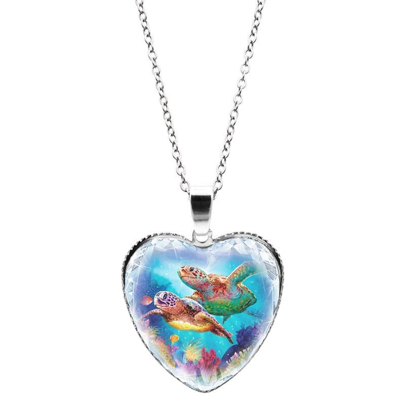 2021 New Trendy Turtle Pendant Necklace Women&#39;s Necklace Fashion Metal Animal Cute Accessories Party Gift Four Colors Wholesale