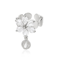 Heart Four Leaf Clover Rings for Women Adjustable Lucky Stainless Steel Ring 2023 Trend Wedding Luxury Jewelry anillos mujer