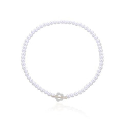 Temperament Black Rhinestone Crystal - Metal Flower Necklace