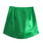 Elara Satin Side-Zip Mini Skirt One-piece