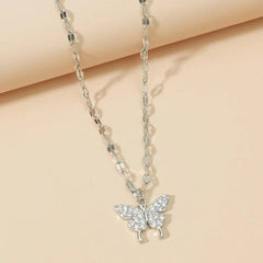 Shiny Butterfly Necklace