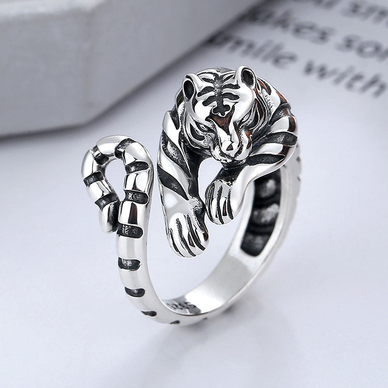 Shere Vintage Tiger Adjustable Ring