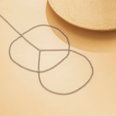 Multilayer Thin Metal Chain Anklets For