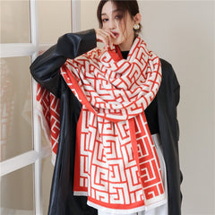 Thick Cashmere Scarf for Women Print Pashmina Shawl and Wrap