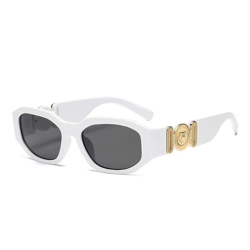 Remi Slim Rectangle Retro Sunglasses