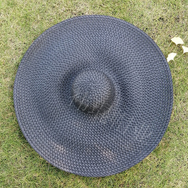 Solene Oversized Wide-Brim Straw Sun Hat
