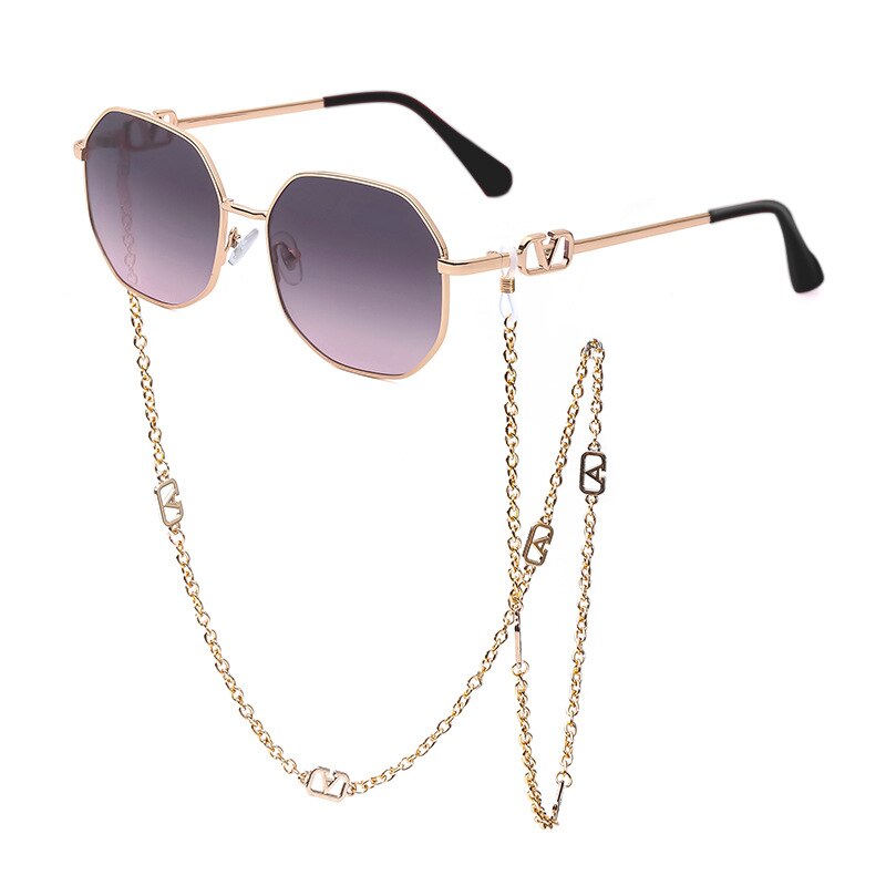 Zora Polygon Chain Sunglasses