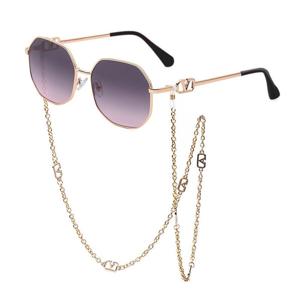 Zora Polygon Chain Sunglasses