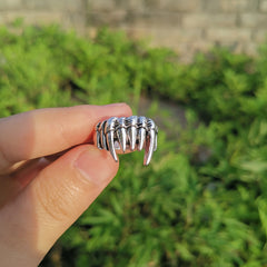 Gothic Geometric Mushroom Ring