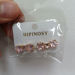 South Korea web celebrity super fairy temperament elegant Hyun fashion fashion earrings delicate purple flowers rose earrings