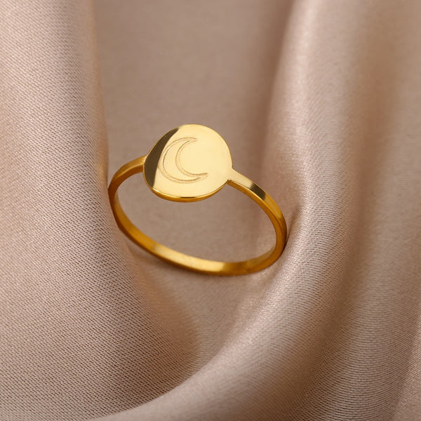 Selene Sun & Moon Stainless Steel Ring Collection