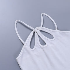 Cut Out Summer Y2k Halter Crop Top