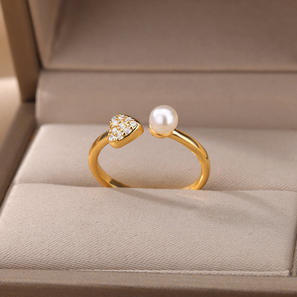 Safiya Lucky Evil Eye Stainless Steel Ring Collection