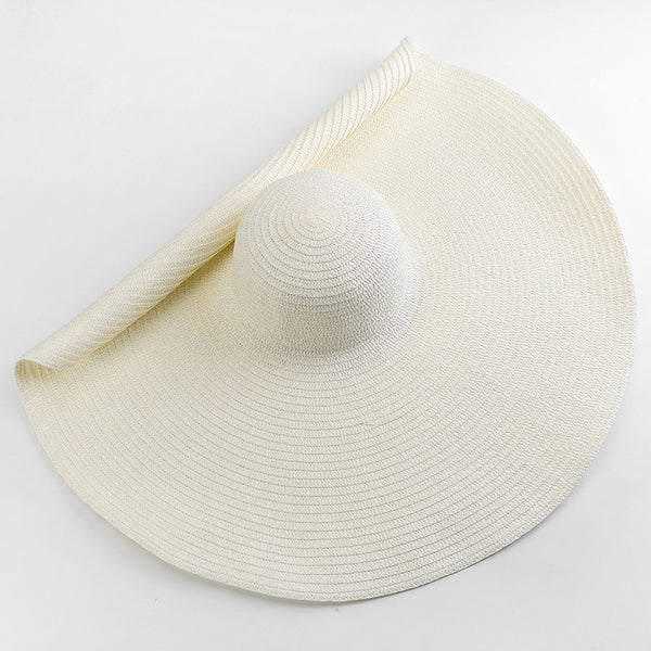 Solene Oversized Wide-Brim Straw Sun Hat
