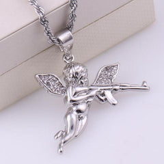 Handmade Angel Seraph Pendant Necklace for Women