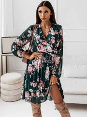 Garden goddess mini foral dress