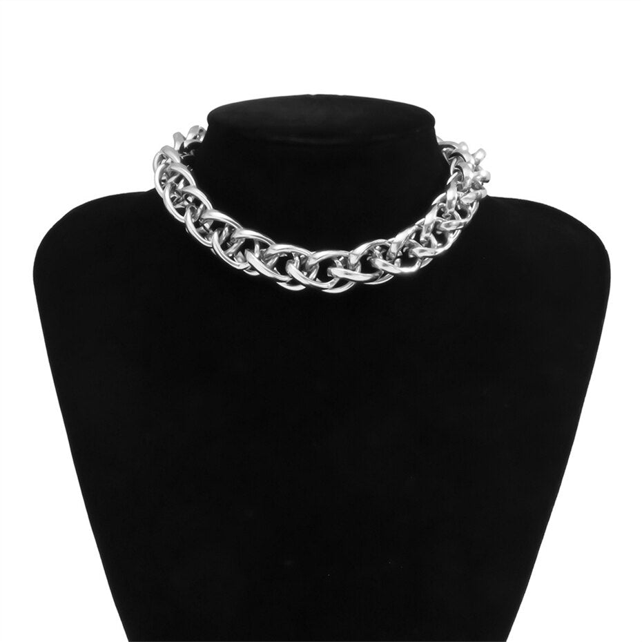 Roxana Multi-Layer Chunky Chain Choker Collection