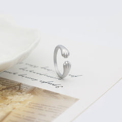 Cute Cat Paw Ring - Open Design