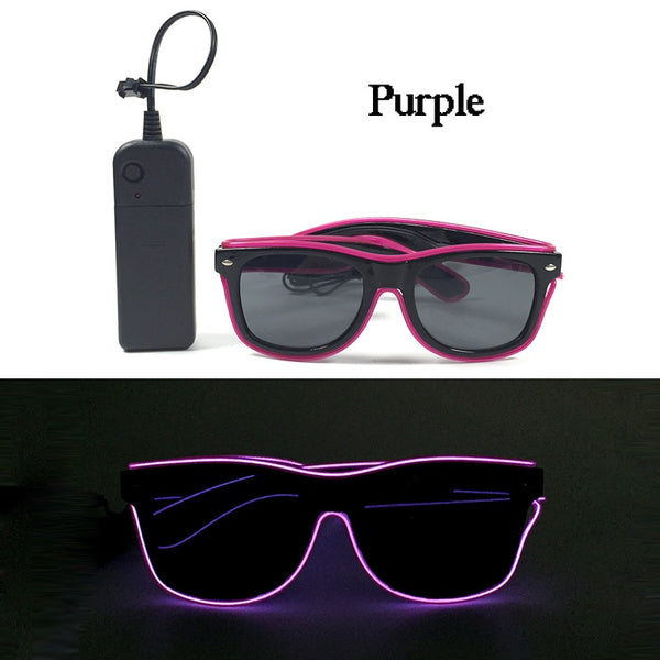 Neon Pulse LED Party Sunglasses