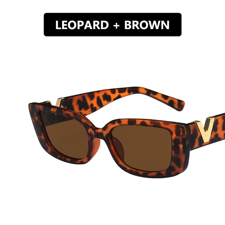 Alessia Slim Rectangle Sunglasses