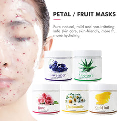 Natural Soft Hydro Jelly Face Mask Powder Series Rose Whitening Aloe Vera Mask DIY Rubber Facial SPA Jelly Mask Facial Skin Care