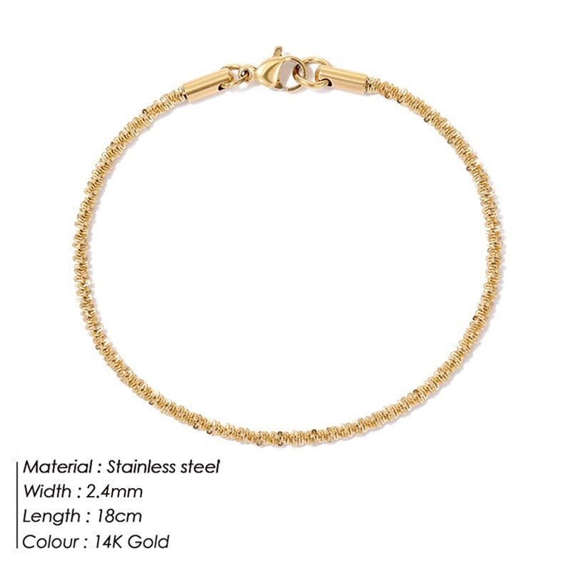 Aurelia Minimalist Polished Charm Bracelet Secondary image