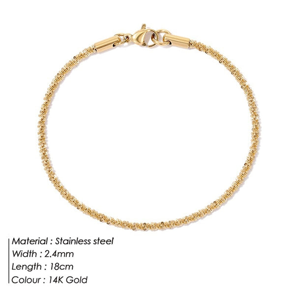 Aurelia Minimalist Polished Charm Bracelet