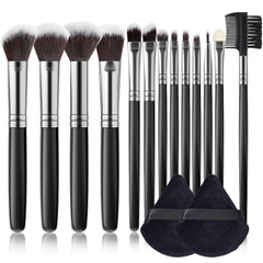 Makeup Brushes Set with Powder Puff