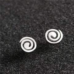 2023 Stainless Steel Earrings Geometric Women Men Hip hop Black Star Ghost Spike Stud Earring Fashion Jewelry Best Gift пирсинг