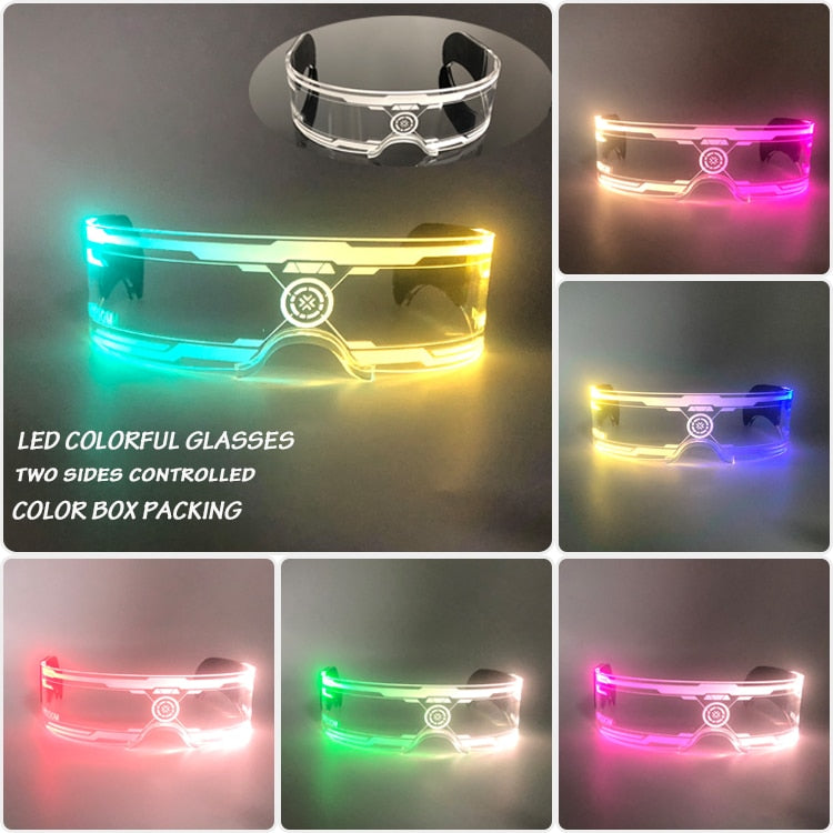 Neon Pulse LED Party Sunglasses