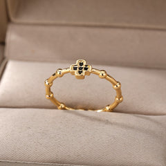 Lucky Turkish Evil Eye Rings For Women Opening Adjustable Stainless Steel Ring 2023 Trend Luxury Wedding Couple Jewelry Gift