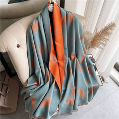 Thick Cashmere Scarf for Women Print Pashmina Shawl and Wrap