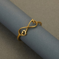 Kinitial Simple Infinity Rings High Quality Gothic Stainless Steel Jewelry Beloved Ring Christmas Gifts for Loved Ones