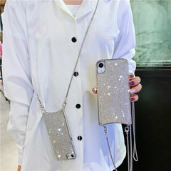 Crossbody Chain Fashion Bling Full Diamond Case for iPhone
