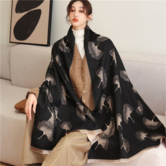 Thick Cashmere Scarf for Women Print Pashmina Shawl and Wrap