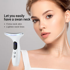 7in1 RF&amp;EMS Face Massager Lifting Beauty LED Face Skin +3 Colors LED Facial Neck Massager Photon Therapy Heating Wrinkle Removal