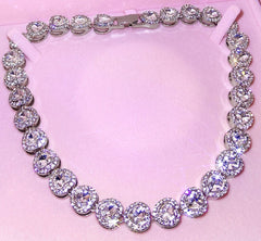 Iced Out Heart Shape Cuban Link Chain Necklace