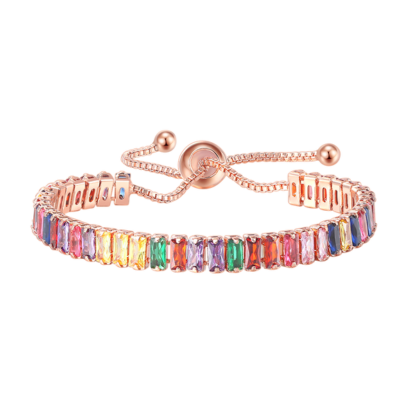 Noire Black Crystal Adjustable Bangle Collection