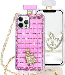 Rhinestone Crystal Perfume Bottle Phone Case for Apple