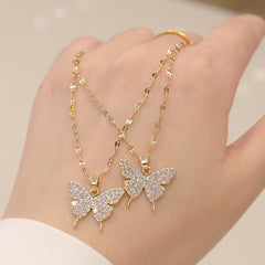 Shiny Butterfly Necklace