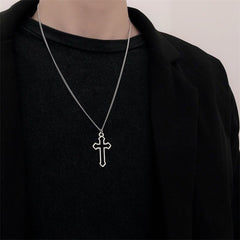 Hip Hop Korean Fashion Cross Earrings For Women Grunge Cross Ear Earrings серьги кресты Skeleton Crochet Punk Earrings Wholesale
