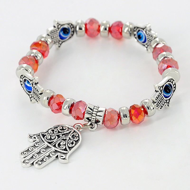 Nazar Blue Evil Eye Crystal Bracelet