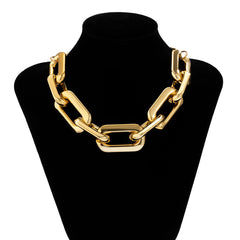 Thick CCB Material Exaggerated Big Choker Necklace Collar for Women Hiphop Chunky Chain Necklaces on the Neck 2022 Egirl Jewelry