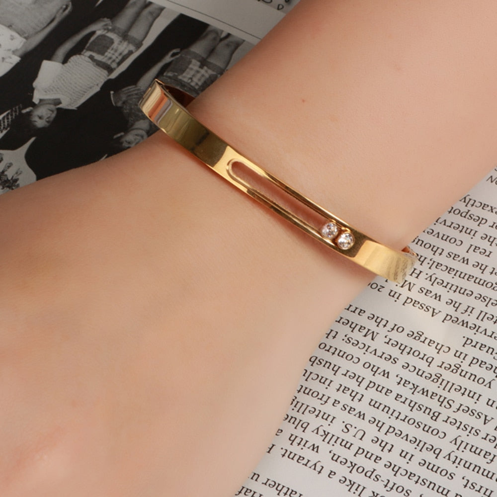 Crystal Rhinestones Sliding Luxury Wristband