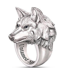 GDMN Fashion New Personality Wolf Shape Men&#39;s Punk Ring Jewelry Banquet Gift